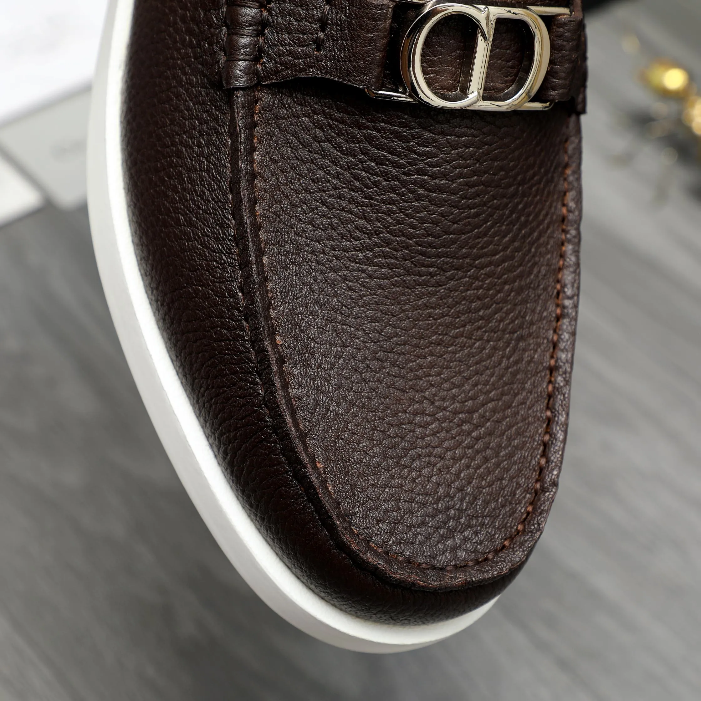 Men's shoes 💰460 Product trademark: Dior "Dior" casual slip-on leather shoes Regular size: 39-44 Product material: Selected pebbled cowhide upper, cowhide lining, rubber outsole